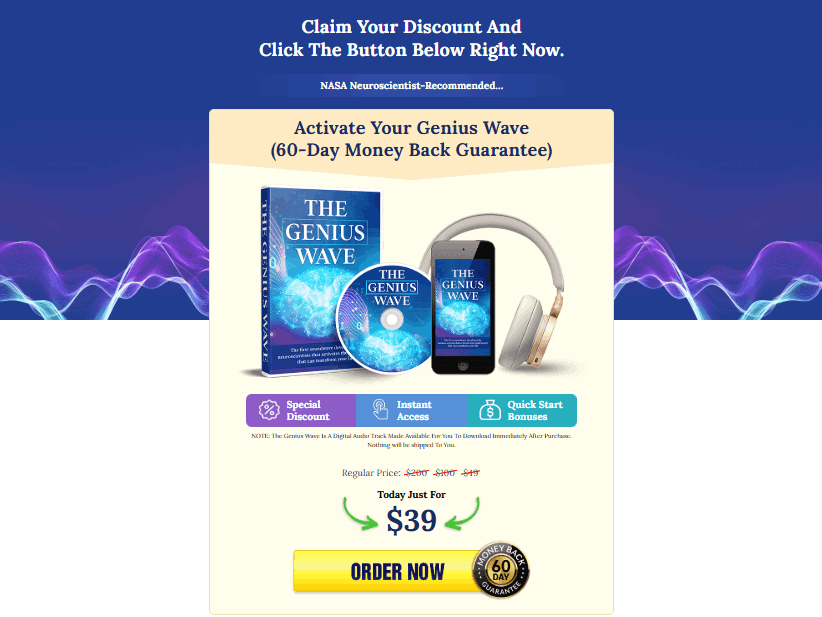 The Genius wave price image